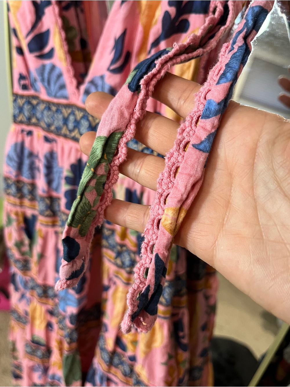 Pink Seashell Tapestry Midi Dress - Picture 8 of 11